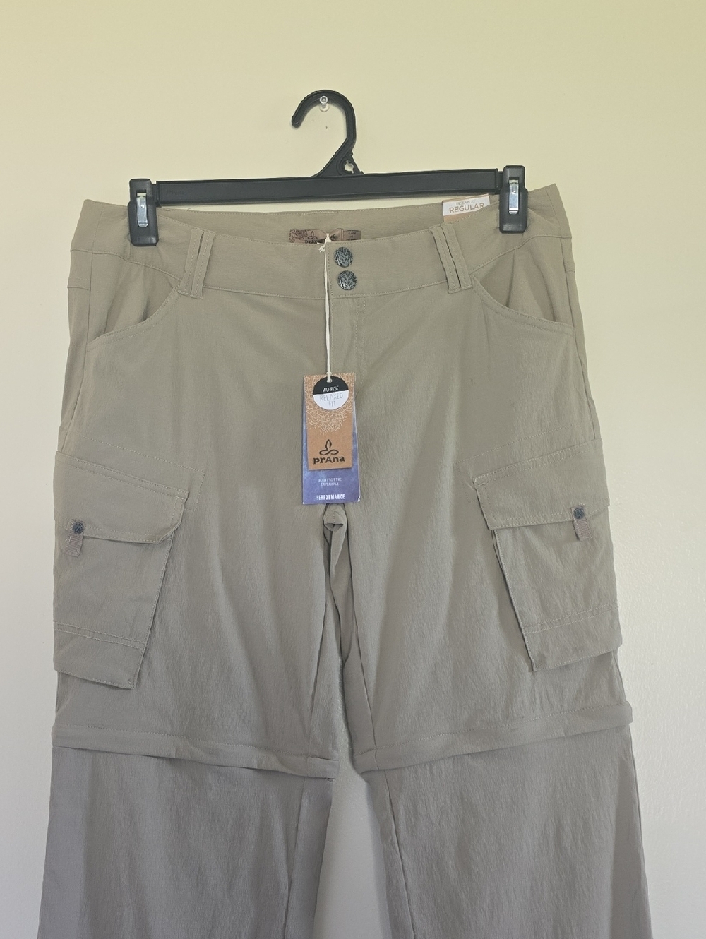 prAna Sage Convertible Pant Women's-Dark Khaki Hiking Pants Sz 10 - Picture 5 of 16
